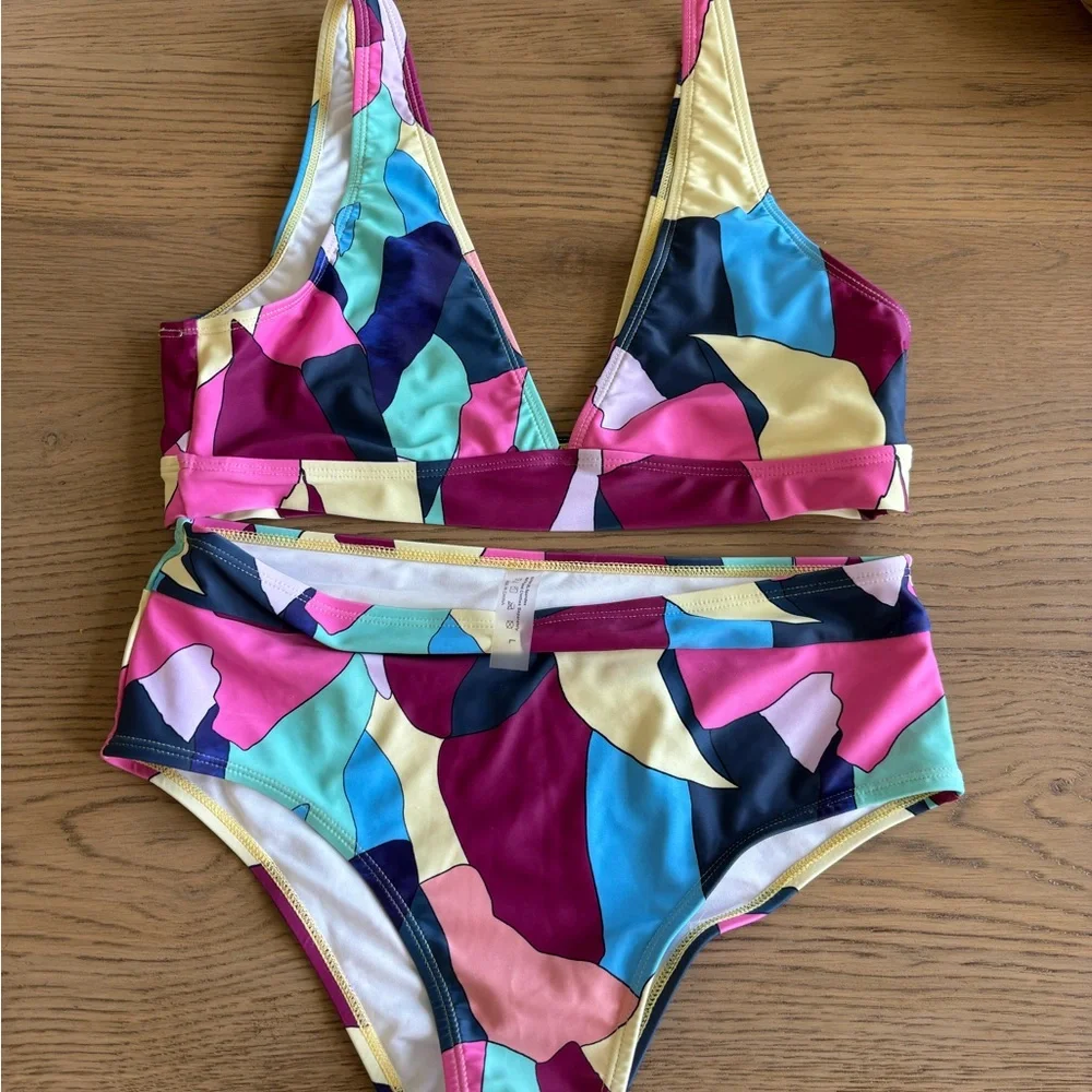 Color Block Swimsuit - Picture 1 of 1